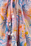 Braided Sarong Multi - Wear Coverup in Escape to Paradise Print - Subtle Luxury