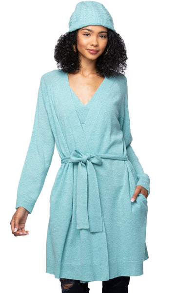 California Cashmere by Subtle Luxury Cardigan 100% Cashmere Robyn Robe / Duster / S/M / Beryl 100% Cashmere Robyn Robe Duster Sweater