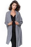 California Cashmere by Subtle Luxury Cardigan Cocoon Shawl Jacket / M/L / Cloudy 100% Cashmere Cocoon Shawl Sweater Jacket