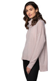 California Cashmere by Subtle Luxury Cashmere 100% Cashmere Evelyn Cowl to Crewneck Sweater