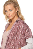 California Cashmere by Subtle Luxury Cashmere 100% Cashmere Printed Cropped Cocoon Sweater