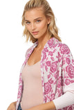 California Cashmere by Subtle Luxury Cashmere 100% Cashmere Printed Cropped Cocoon Sweater