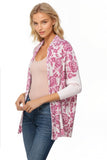 California Cashmere by Subtle Luxury Cashmere 100% Cashmere Printed Cropped Cocoon Sweater