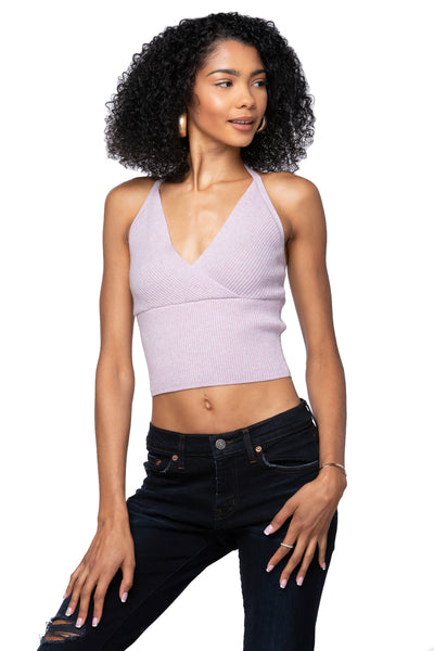 California Cashmere by Subtle Luxury Cashmere Annamaria Crop Camisole / S/M / Amethyst 100% Cashmere Annamaria Crop Camisole Top
