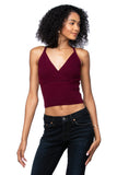 California Cashmere by Subtle Luxury Cashmere Annamaria Crop Camisole / S/M / Garnet 100% Cashmere Annamaria Crop Camisole Top