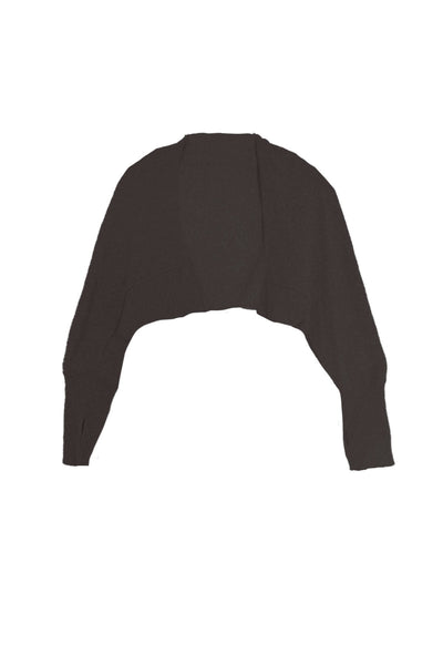 California Cashmere by Subtle Luxury Cashmere Ballerina Shrug / S/M / Black Washable 100% Cashmere Knit Ballerina Shrug Sweater