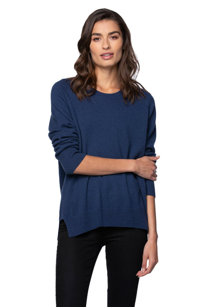 California Cashmere by Subtle Luxury Cashmere Comfort Crew / S/M / Sapphire 100% Cashmere Comfort Crew Sweater in your favorite fall colors