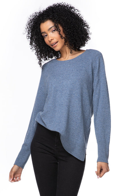 Washable Cashmere Wesley Pullover in Timeless Stripe