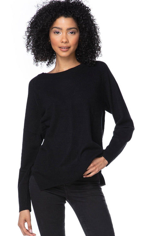 California Cashmere by Subtle Luxury Cashmere Comfort Crew / XS/S / Black 100% Cashmere Comfort Crew Sweater New Fall Arrivals