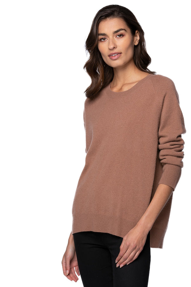 California Cashmere by Subtle Luxury Cashmere Comfort Crew / XS/S / Caraway 100% Cashmere Comfort Crew Sweater in Caraway
