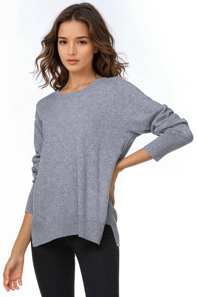 California Cashmere by Subtle Luxury Cashmere Comfort Crew / XS/S / Cloudy 100% Cashmere Comfort Crew Sweater New Fall Arrivals