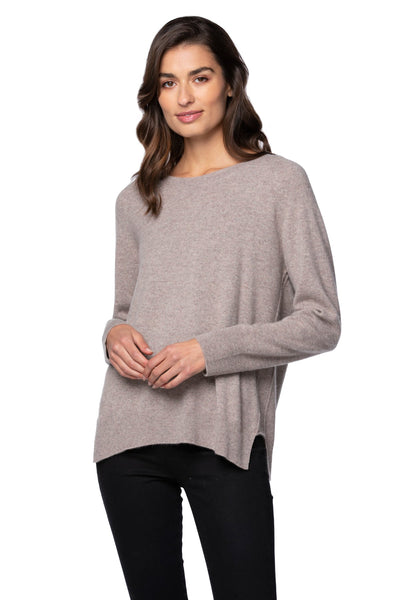 California Cashmere by Subtle Luxury Cashmere Comfort Crew / XS/S / Mushroom 100% Cashmere Comfort Crew Sweater in your favorite fall colors