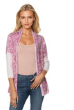 California Cashmere by Subtle Luxury Cashmere Cropped Cocoon / S/M / Mosaic Florals-Pink 100% Cashmere Printed Cropped Cocoon Sweater