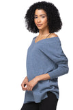 California Cashmere by Subtle Luxury Cashmere Double V-Neck Sweater / XS/S / Bijou 100% Cashmere Reversible Easy V-Neck Sweater in Fall Favorites