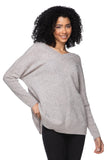 California Cashmere by Subtle Luxury Cashmere Double V-Neck Sweater / XS/S / Koala Grey 100% Cashmere Reversible Easy V-Neck Sweater - Neutrals