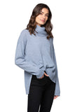 California Cashmere by Subtle Luxury Cashmere Evelyn Removable Cashmere Cowl to Crew / XS/S / Eventide 100% Cashmere Evelyn Cowl to Crewneck Sweater