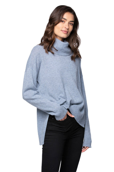 California Cashmere by Subtle Luxury Cashmere Evelyn Removable Cashmere Cowl to Crew / XS/S / Eventide 100% Cashmere Evelyn Cowl to Crewneck Sweater