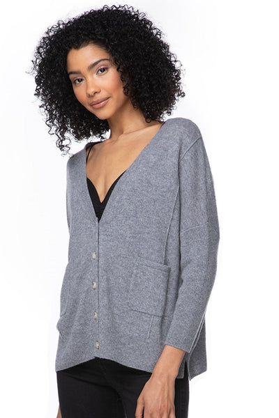 California Cashmere by Subtle Luxury Cashmere Loose & Easy Cardigan / S/M / Cloudy 100% Cashmere Favorites Loose & Easy Cardigan