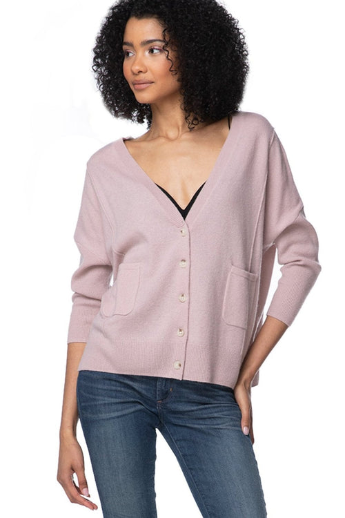 California Cashmere by Subtle Luxury Cashmere Loose & Easy Cardigan / XS/S / Rose Dust 100% Cashmere Favorites Loose & Easy Cardigan
