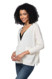 California Cashmere by Subtle Luxury Cashmere Loose & Easy Cardigan / XS/S / White 100% Cashmere Favorites Loose & Easy Cardigan in Almost White