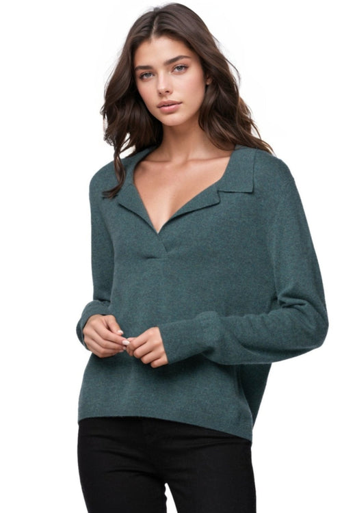 California Cashmere by Subtle Luxury Cashmere Preppy Life Sweater / S/M / Hunter 100% Cashmere Preppy Life Sweater