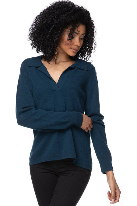 100% Cashmere Comfort Crew Sweater in Light Weight Beige