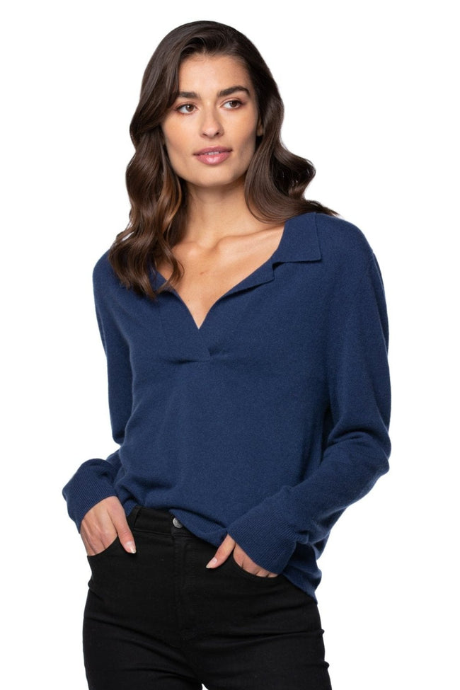 California Cashmere by Subtle Luxury Cashmere Preppy Life Sweater / S/M / Sapphire 100% Cashmere Preppy Life Sweater
