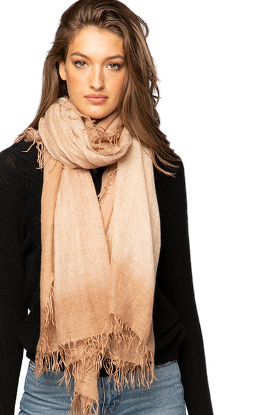 California Cashmere by Subtle Luxury Luxury Scarf 100% Tissue Cashmere Half Moon Scarf