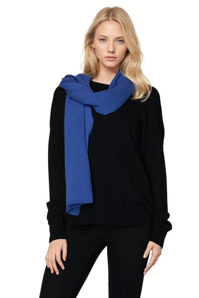 California Cashmere by Subtle Luxury Luxury Scarf Cobalt / One Size 100% Washable Cashmere Harlow Wrap in Cobalt