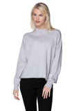 California Cashmere by Subtle Luxury Sweater Cashmere Boxy Mock Neck / XS/S / Cloud 100% Cashmere Boxy Mock Neck Sweater