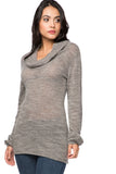 California Cashmere by Subtle Luxury Sweater Flirty & Femme Sweater / S/M / Grey Patina 100% Cashmere Gauzy Textured Sweater Knit - Flirty & Femme