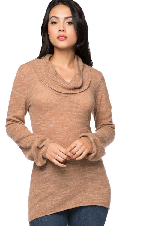 California Cashmere by Subtle Luxury Sweater Flirty & Femme Sweater / S/M / Sandalwood 100% Cashmere Gauzy Textured Sweater Knit - Flirty & Femme