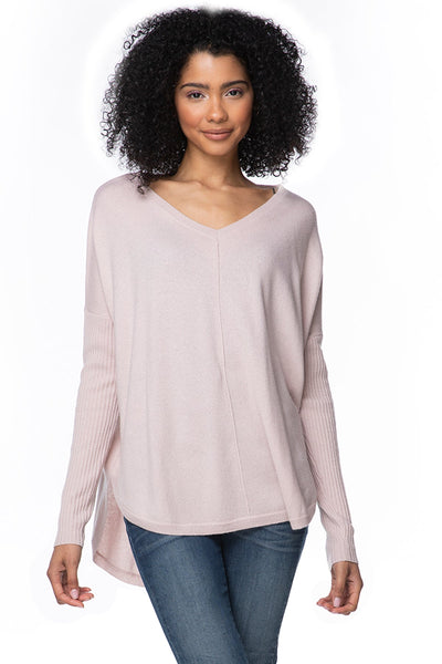 California Cashmere by Subtle Luxury Sweater Nelly Washable Cashmere V-neck / S/M / Dusty Nelly Washable Cashmere V-neck Pullover