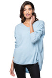 California Cashmere by Subtle Luxury Sweater Nelly Washable Cashmere V-neck / S/M / Frozen Nelly Washable Cashmere V-neck Pullover in Frozen