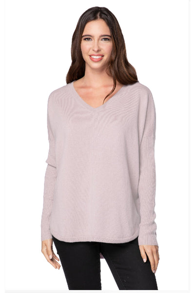 California Cashmere by Subtle Luxury Sweater Nelly Washable Cashmere V-neck / XS/S / Rosewater Nelly Washable Cashmere V-neck Pullover - New Arrivals