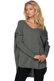 California Cashmere by Subtle Luxury Sweater Nelly Washable Cashmere V-neck / XS/S / Thyme Nelly Washable Cashmere V-neck Pullover in Thyme