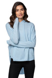 California Cashmere by Subtle Luxury Sweater Quinn Washable Cashmere Hoodie / S/M / Frozen Lt Blue Quinn Washable Cashmere Hoodie Sweater