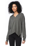 California Cashmere by Subtle Luxury Sweater Rose Washable Cashmere Collared Cardi / S/M / Pesto Rose Washable Cashmere Collared Cardigan