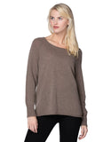California Cashmere by Subtle Luxury Sweater Thermal Crew / S/M / Driftwood 100% Cashmere Thermal Stitch Crewneck Sweater