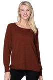 California Cashmere by Subtle Luxury Sweater Thermal Crew / XS/S / Brick 100% Cashmere Thermal Stitch Crewneck Sweater