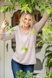 California Cashmere by Subtle Luxury Sweater Thermal Crew / XS/S / Dusty Rose 100% Cashmere Thermal Crew Sweater