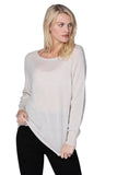 California Cashmere by Subtle Luxury Sweater Thermal Crew / XS/S / Parchment 100% Cashmere Thermal Stitch Crewneck Sweater