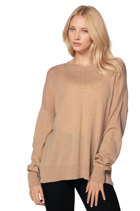100% Cashmere Thermal Crew Sweater