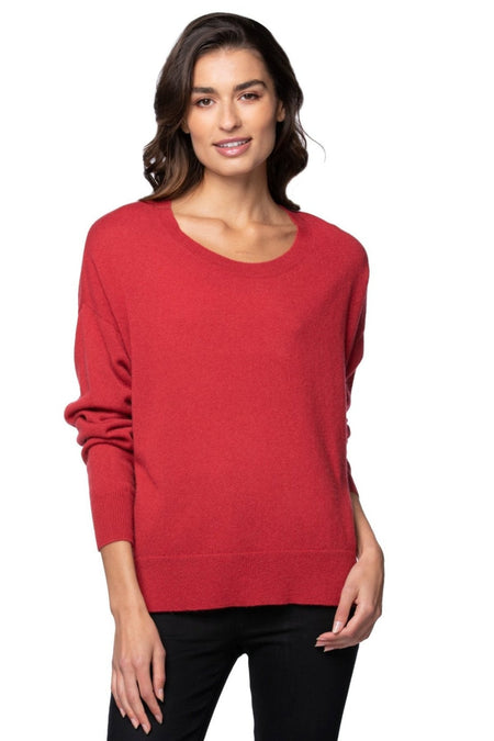 100% Cashmere Reversible Easy V-Neck Sweater - Resort