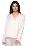 Charlotte Satin Ruffle Edge Top - Subtle Luxury