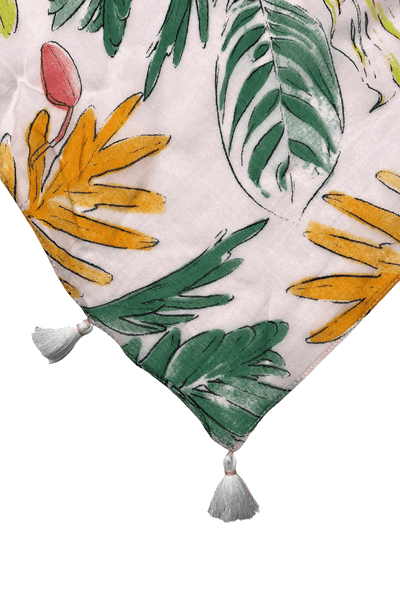 Colorful Spring Print V - Neck Sundress Coverup - Subtle Luxury