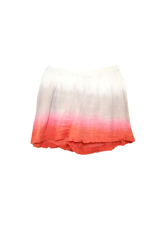 Cotton Dip Dye Lounge Ruffle Edge Short - Subtle Luxury