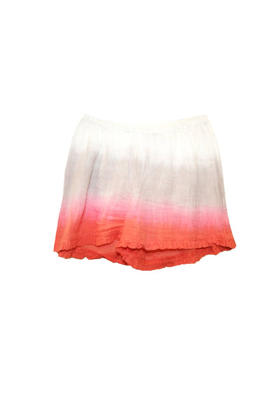 Cotton Dip Dye Lounge Ruffle Edge Short - Subtle Luxury