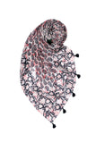 Crackling Paisley Print Tassel Scarf Wrap - Subtle Luxury