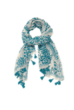Dance at the Bazaar Blue Print Scarf Wrap Sarong - Subtle Luxury